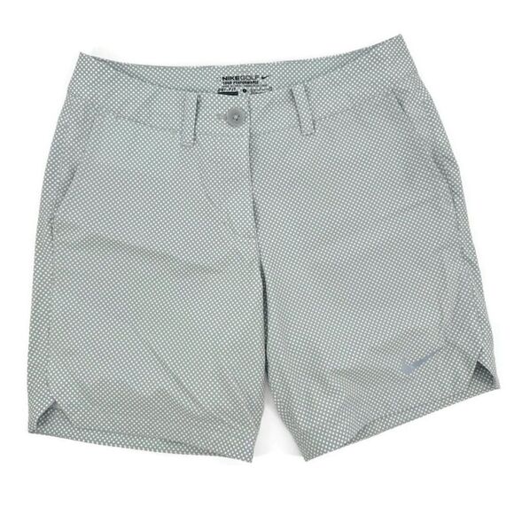 Nike Golf Tour Performance DriFit Polka Dot Shorts Sz 4